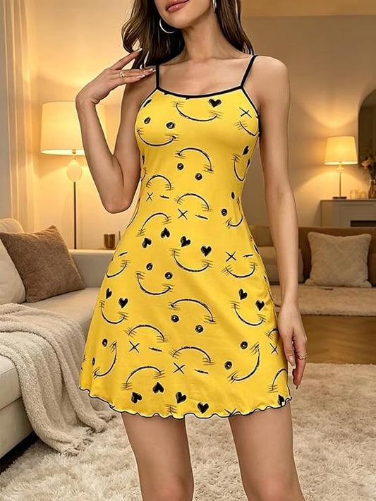 Women Sleeveless Slip Nightgown Soft Casual Sleep Dress Loungewear Pajamas