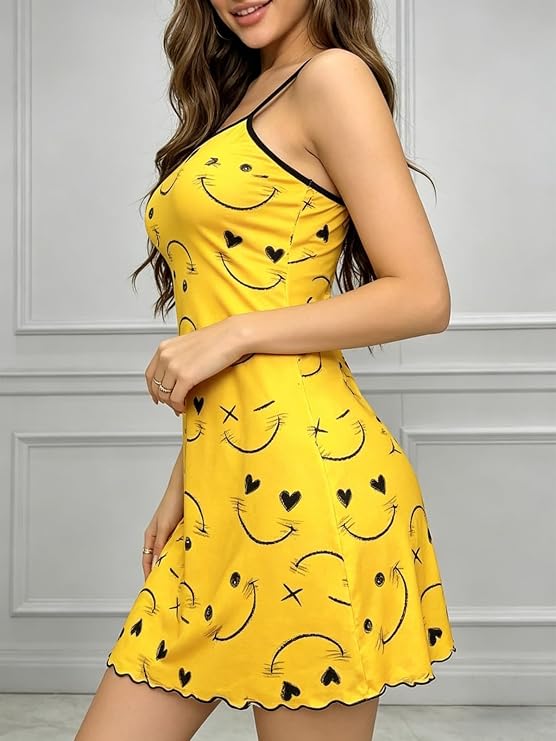 Women Sleeveless Slip Nightgown Soft Casual Sleep Dress Loungewear Pajamas